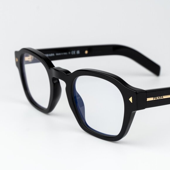Prada Men Eyeglasses Black Square PRA16S 16K60K NEW AUTHENTIC - Picture 12 of 15